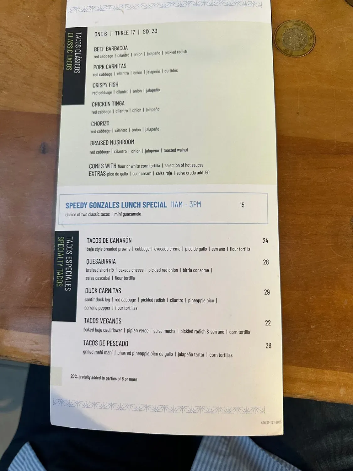 Menu 6