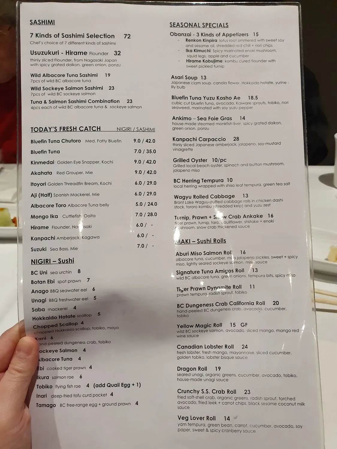 Menu 1