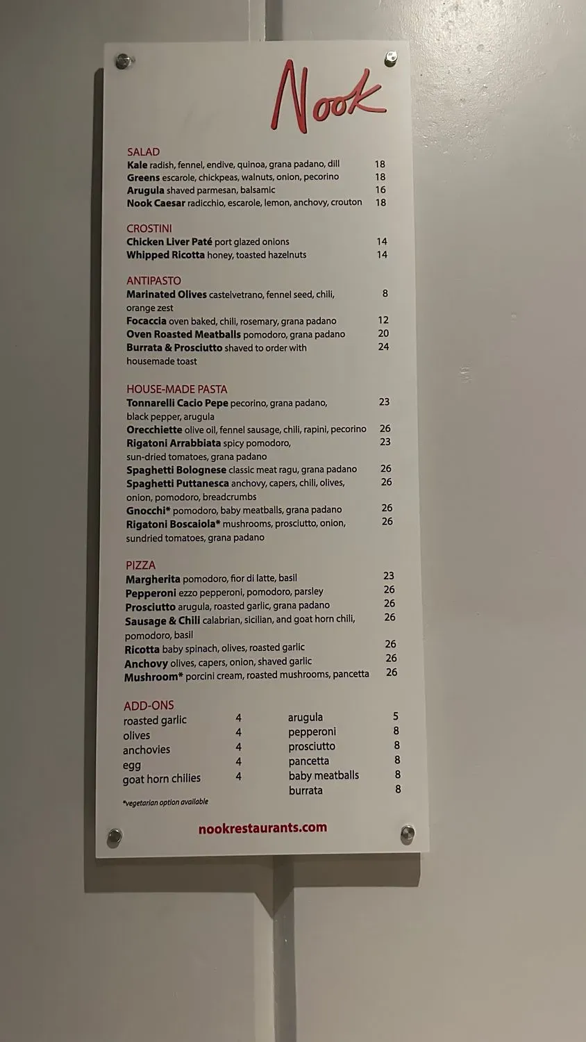 Menu 2