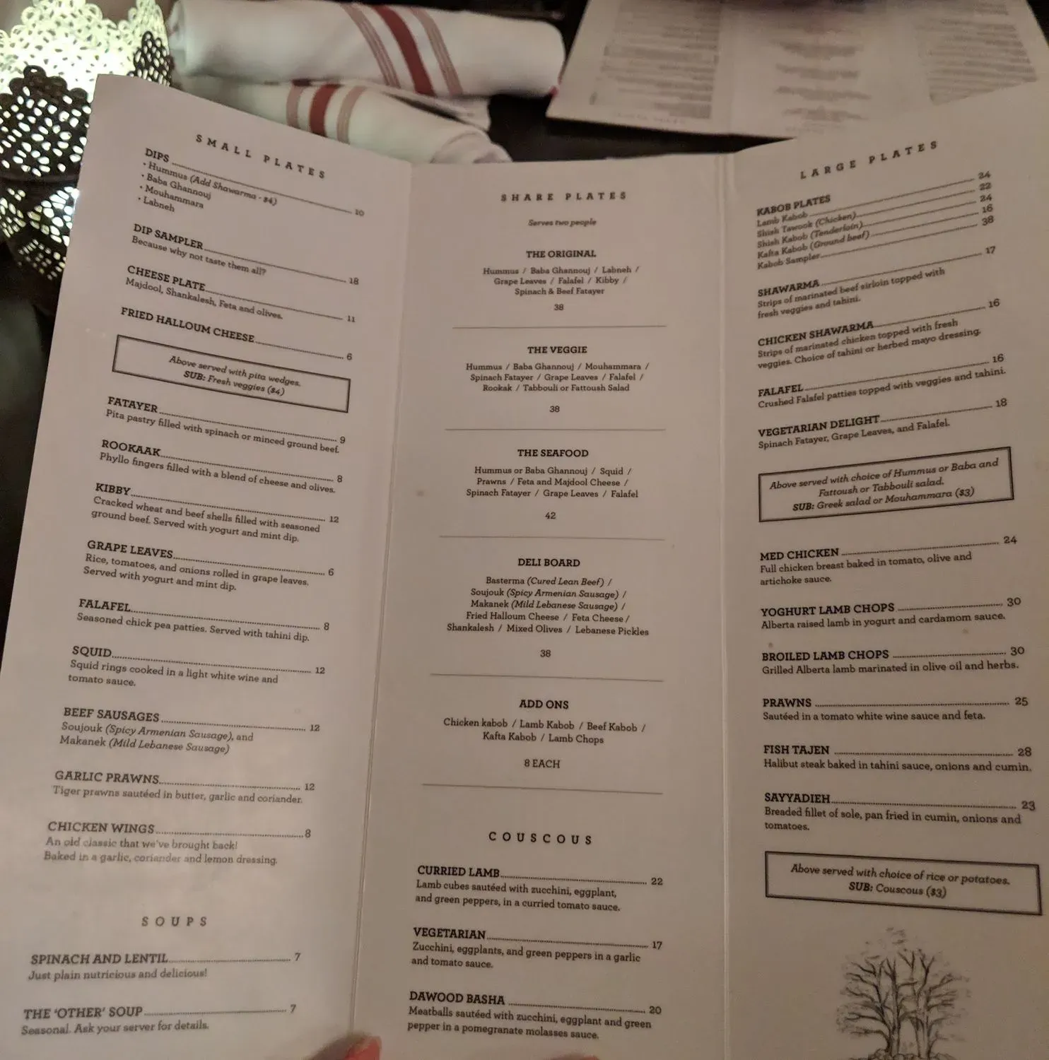 Menu 5