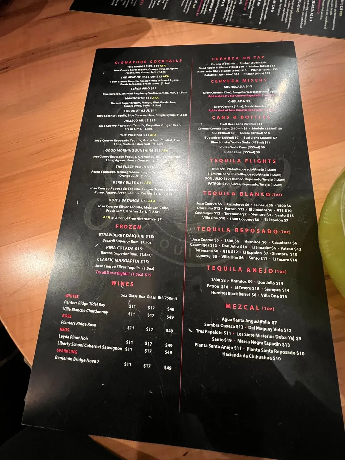 Menu 6