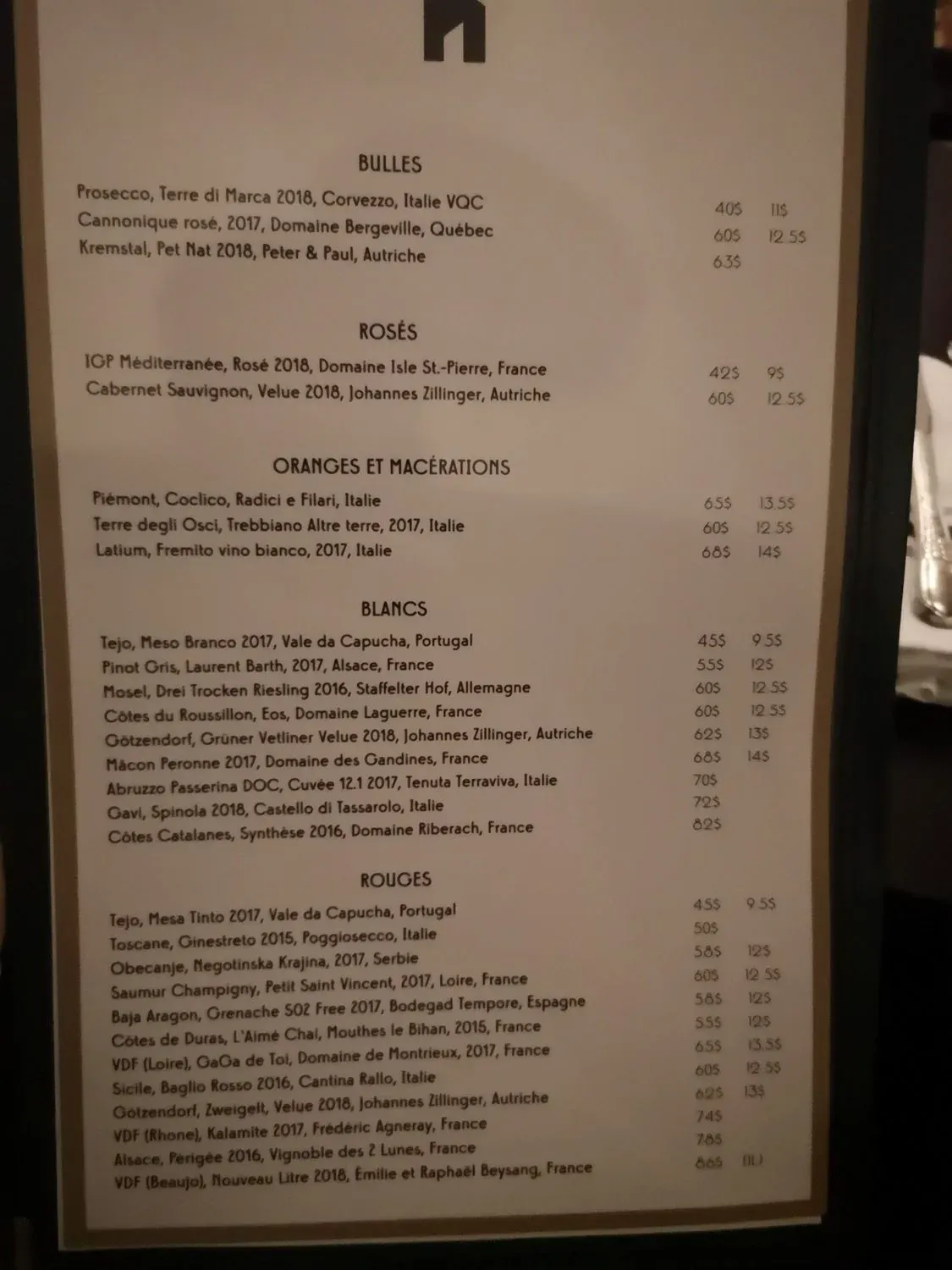 Menu 6