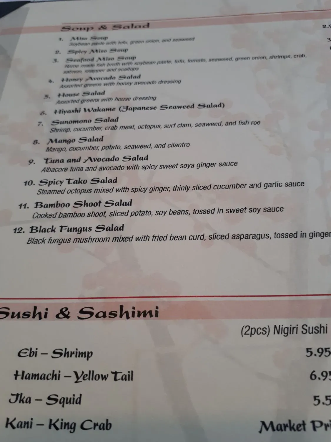 Menu 4