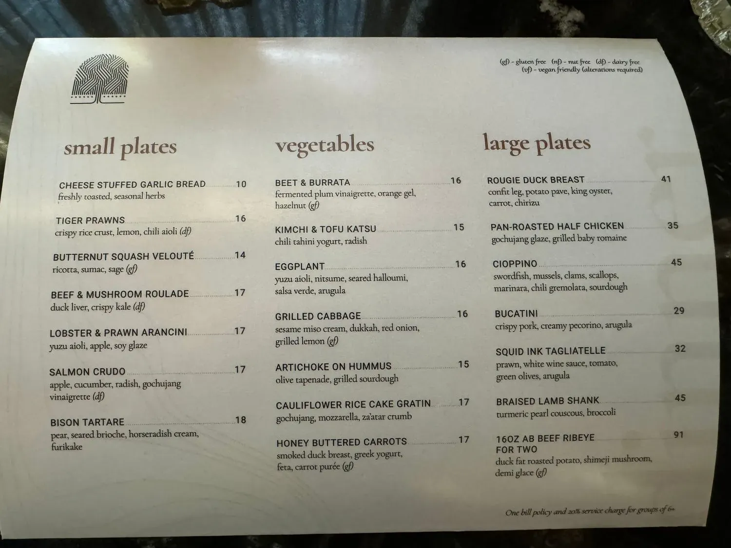 Menu 1