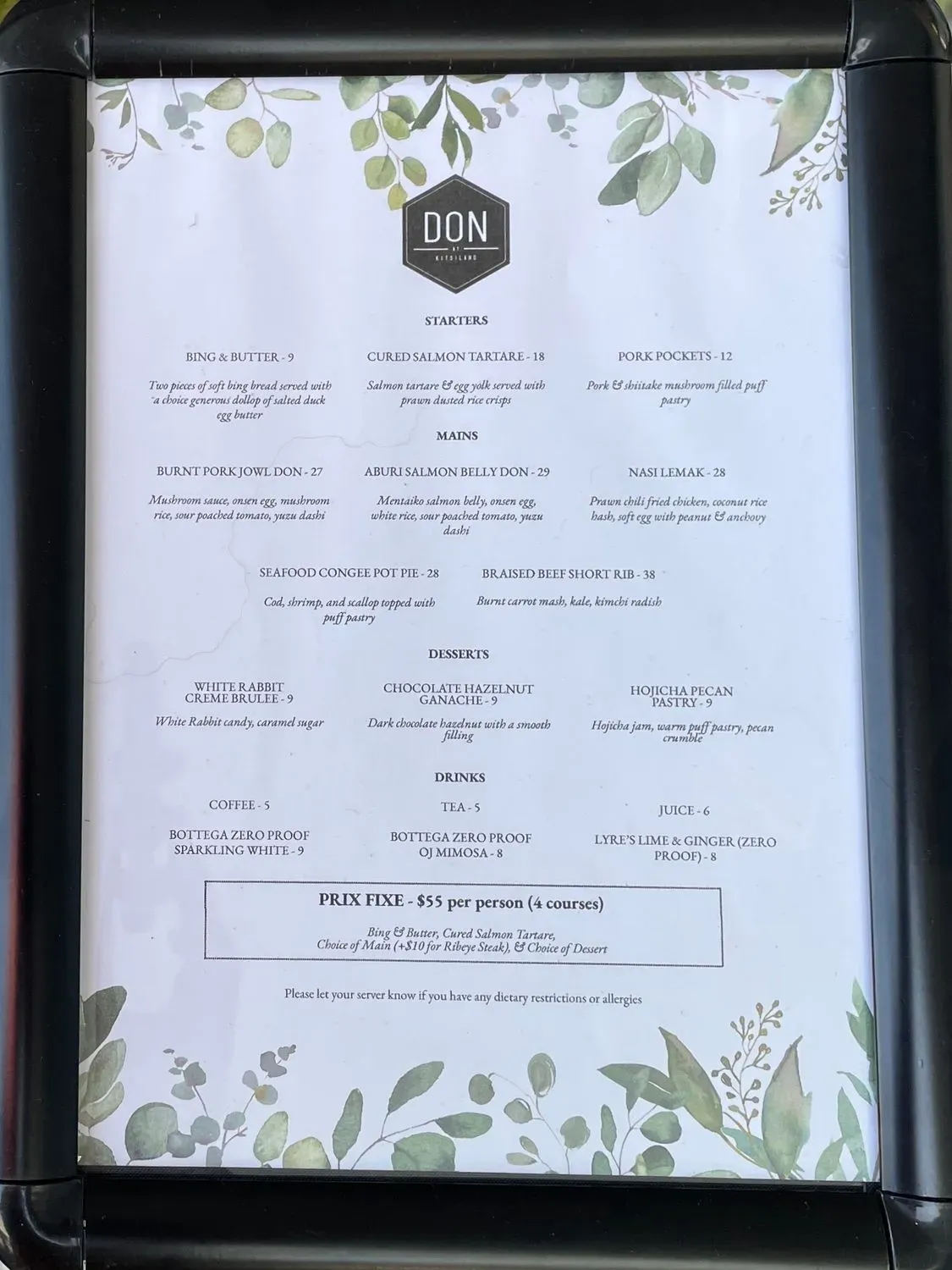 Menu 5