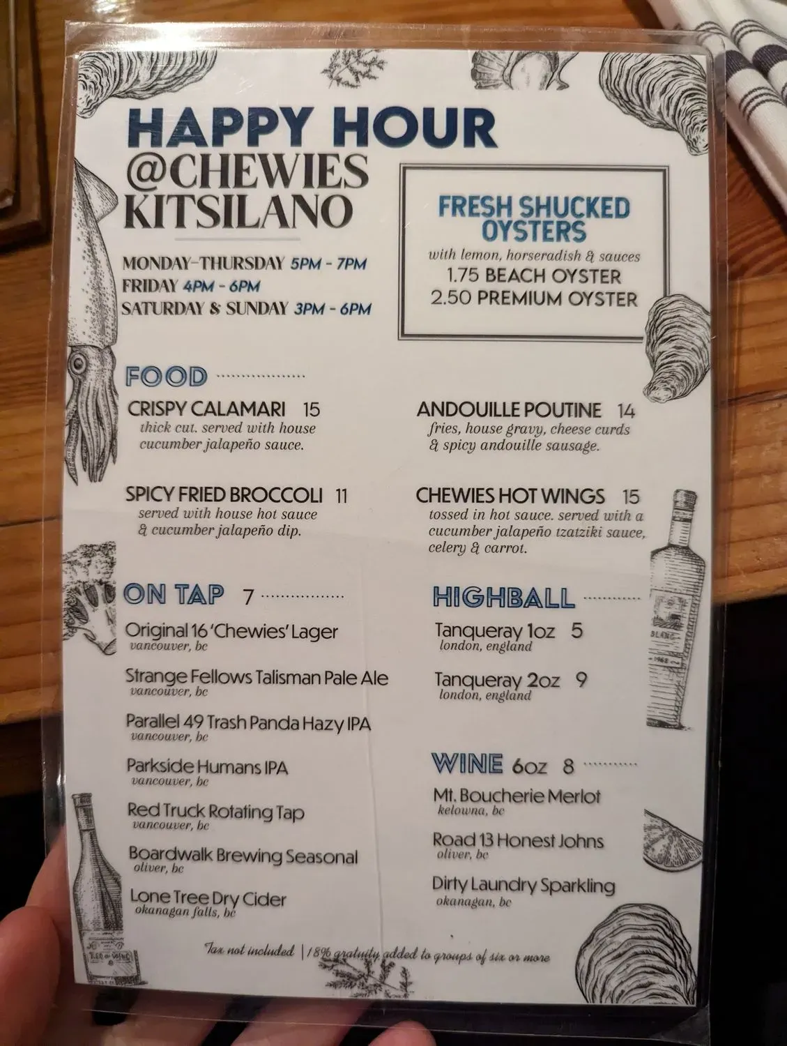 Menu 5