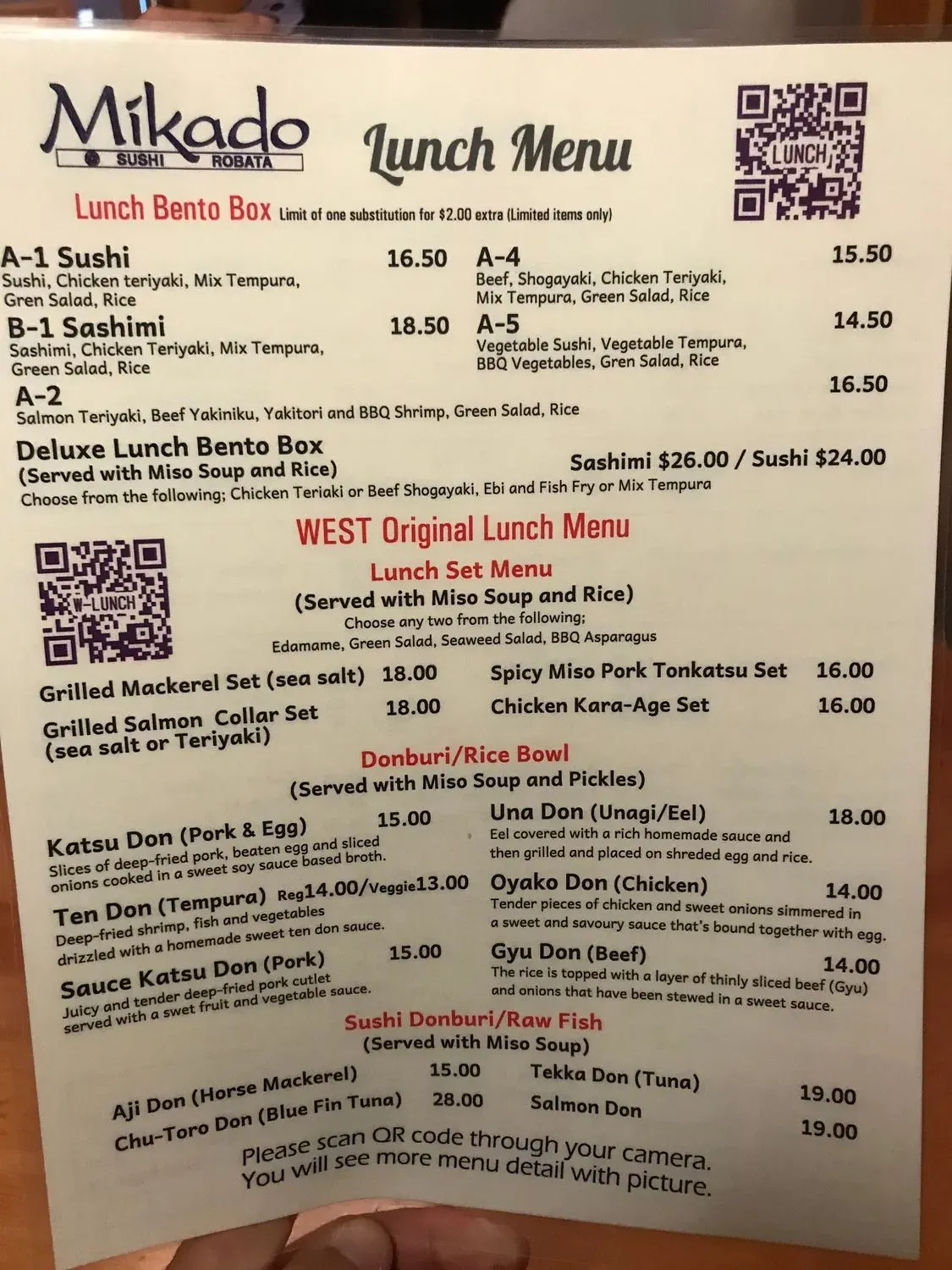 Menu 1