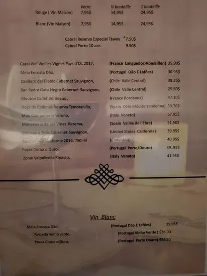 Menu 5