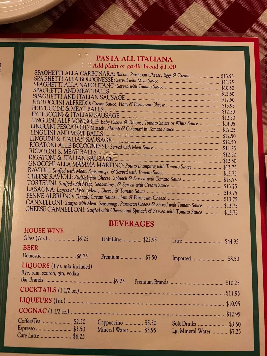 Menu 2