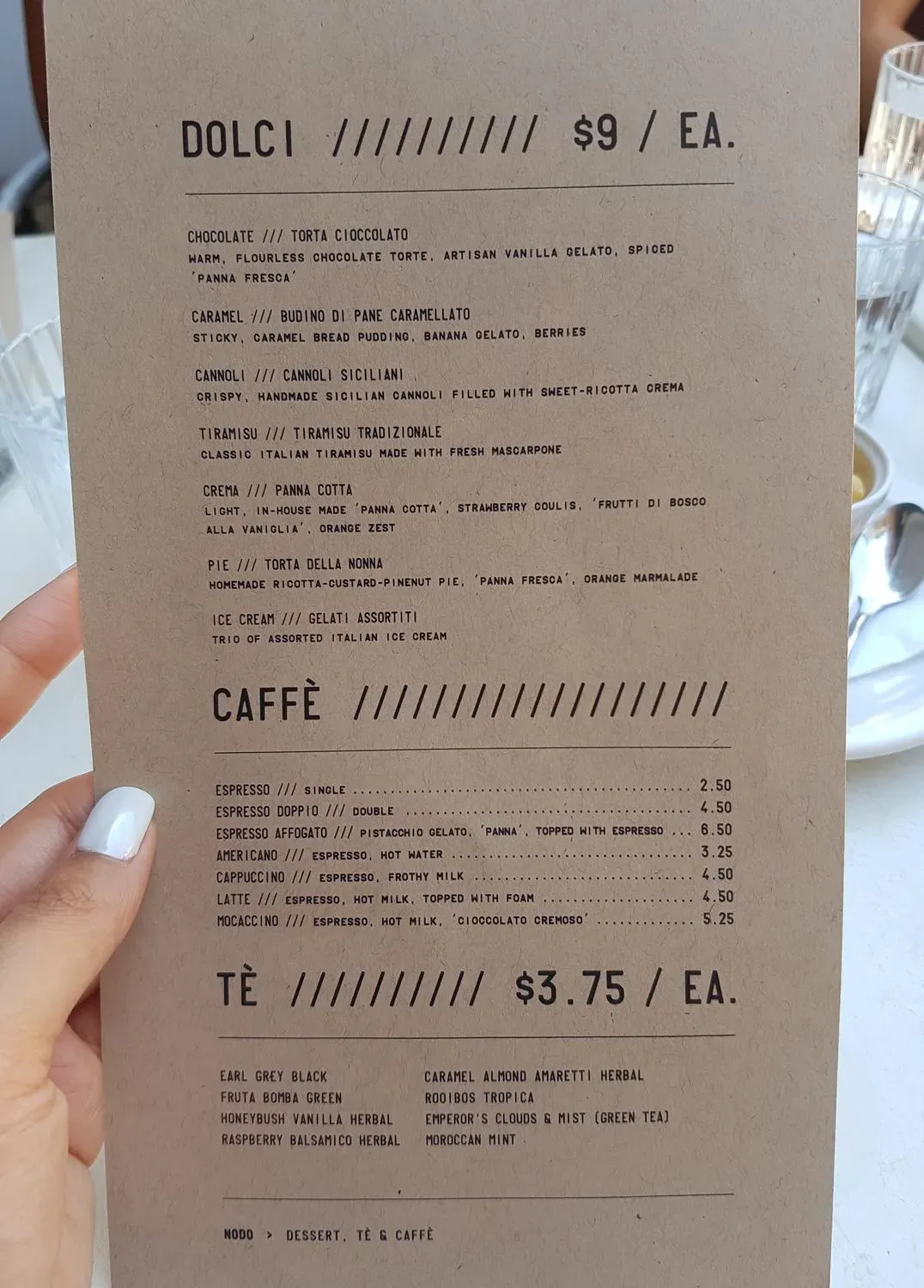 Menu 5