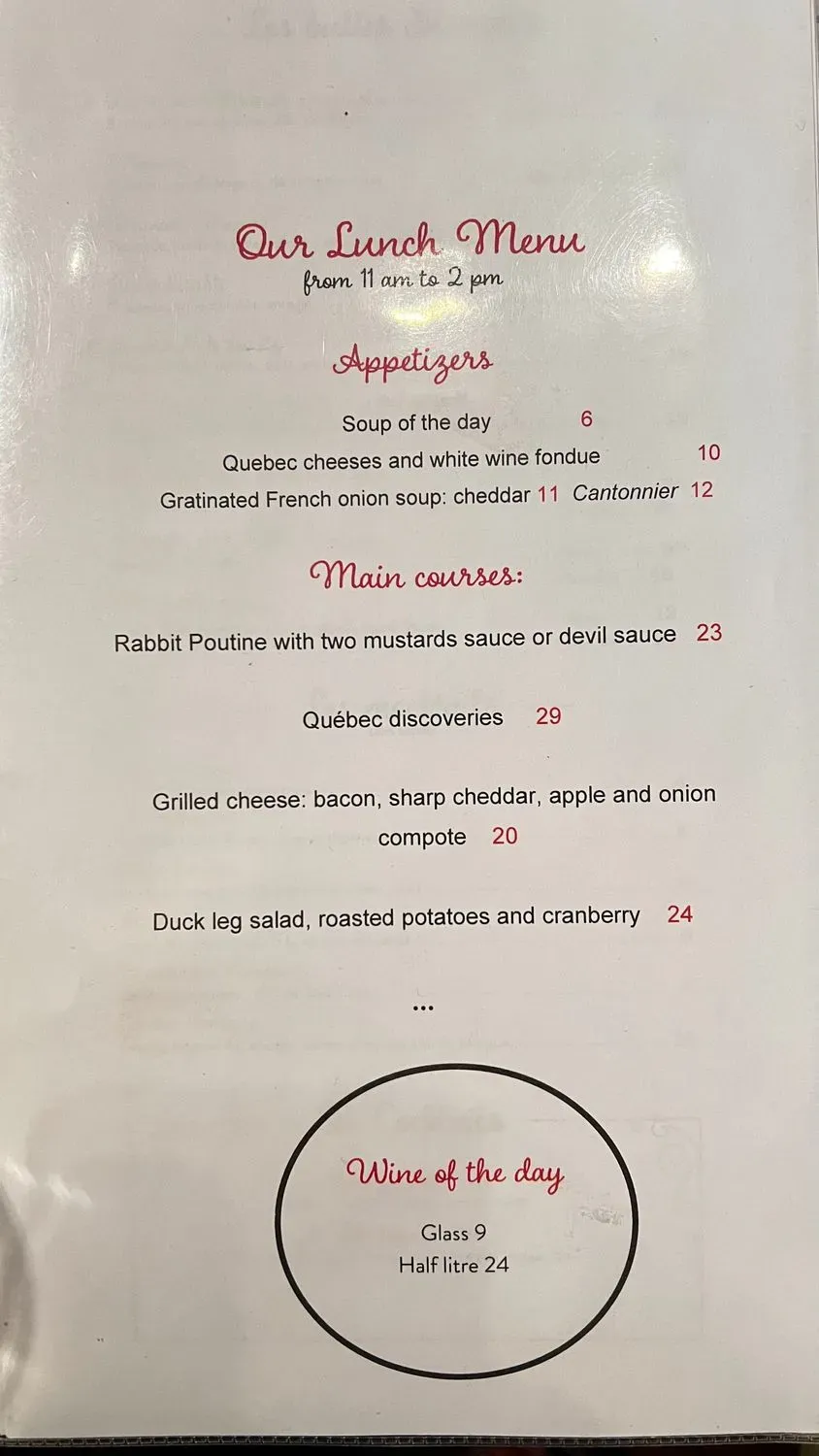 Menu 2