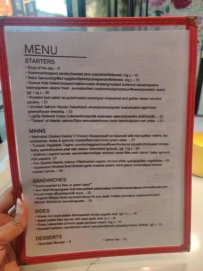 Menu 6