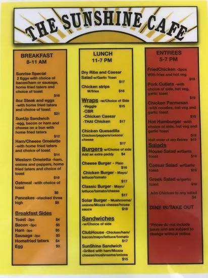 Menu 2