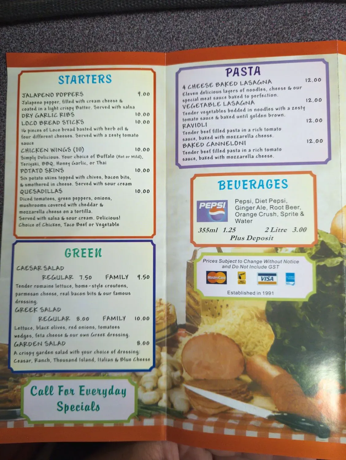 Menu 1