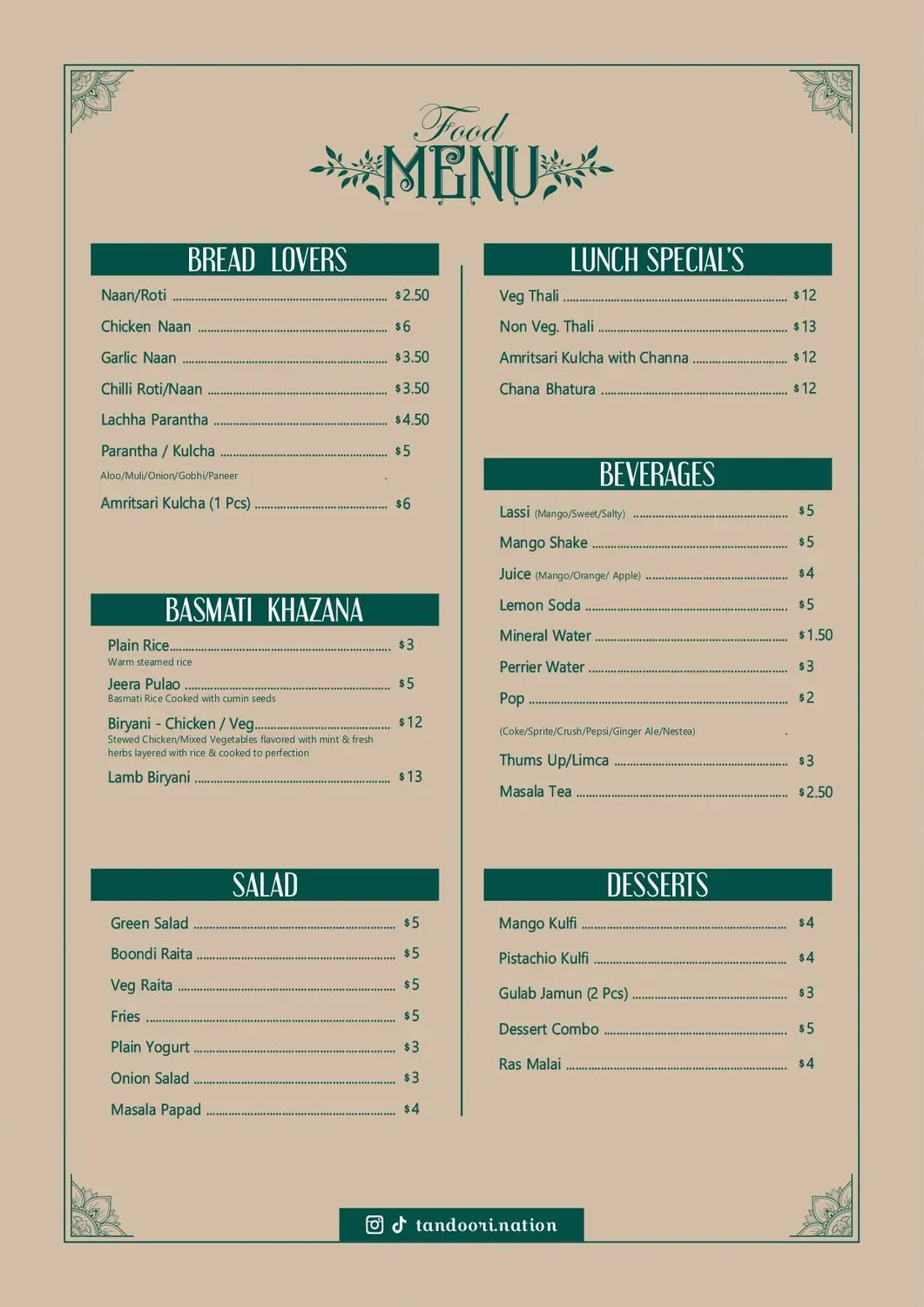 Menu 2