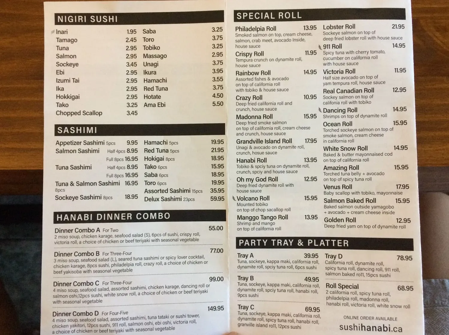 Menu 3