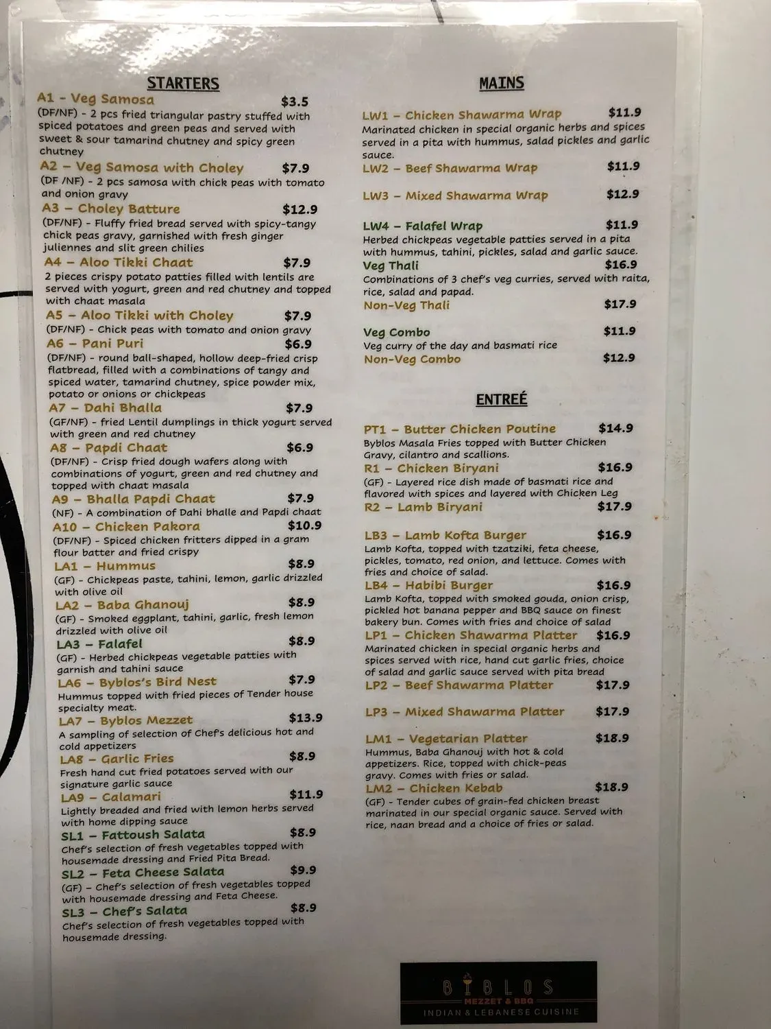 Menu 5