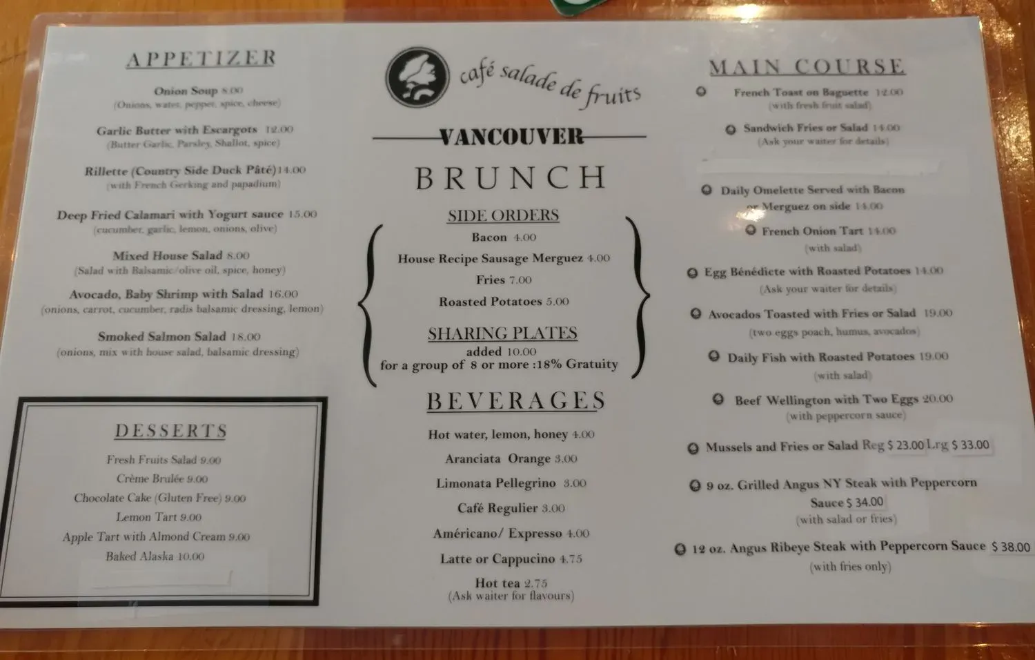 Menu 6