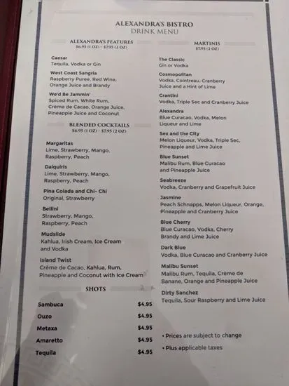 Menu 5