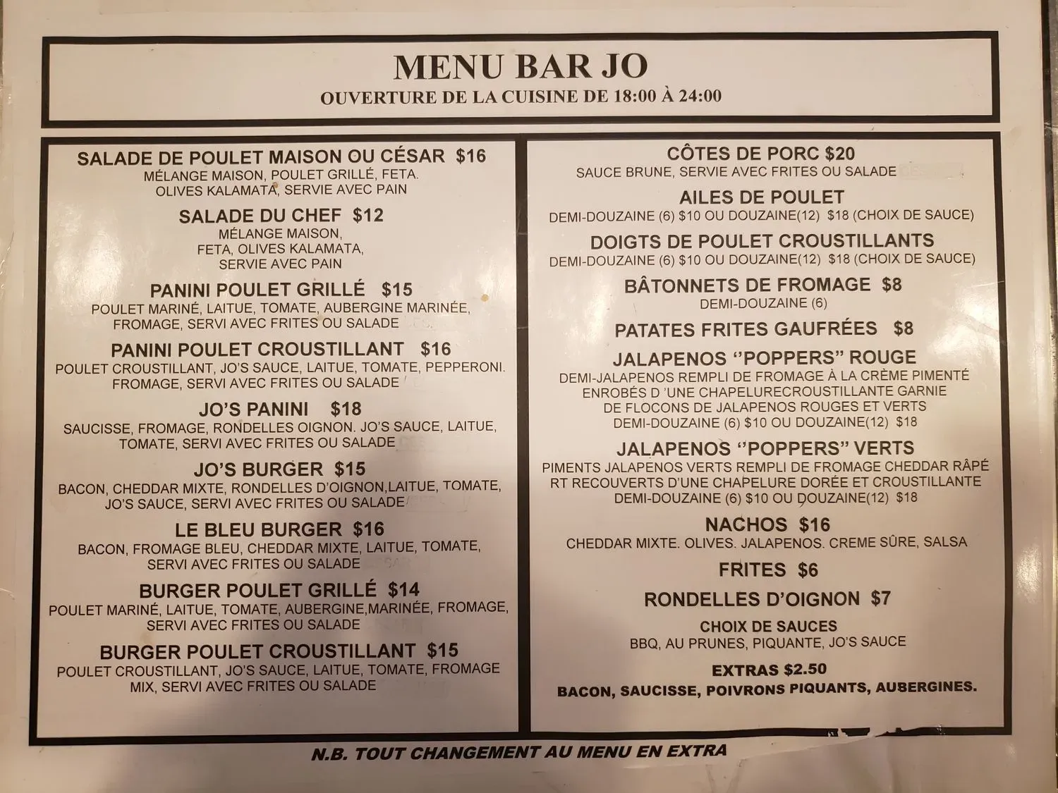 Menu 1