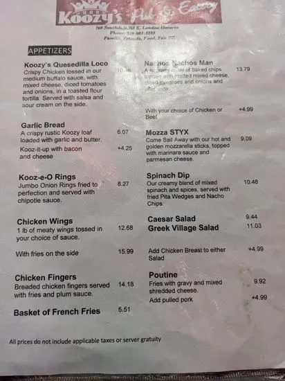 Menu 1