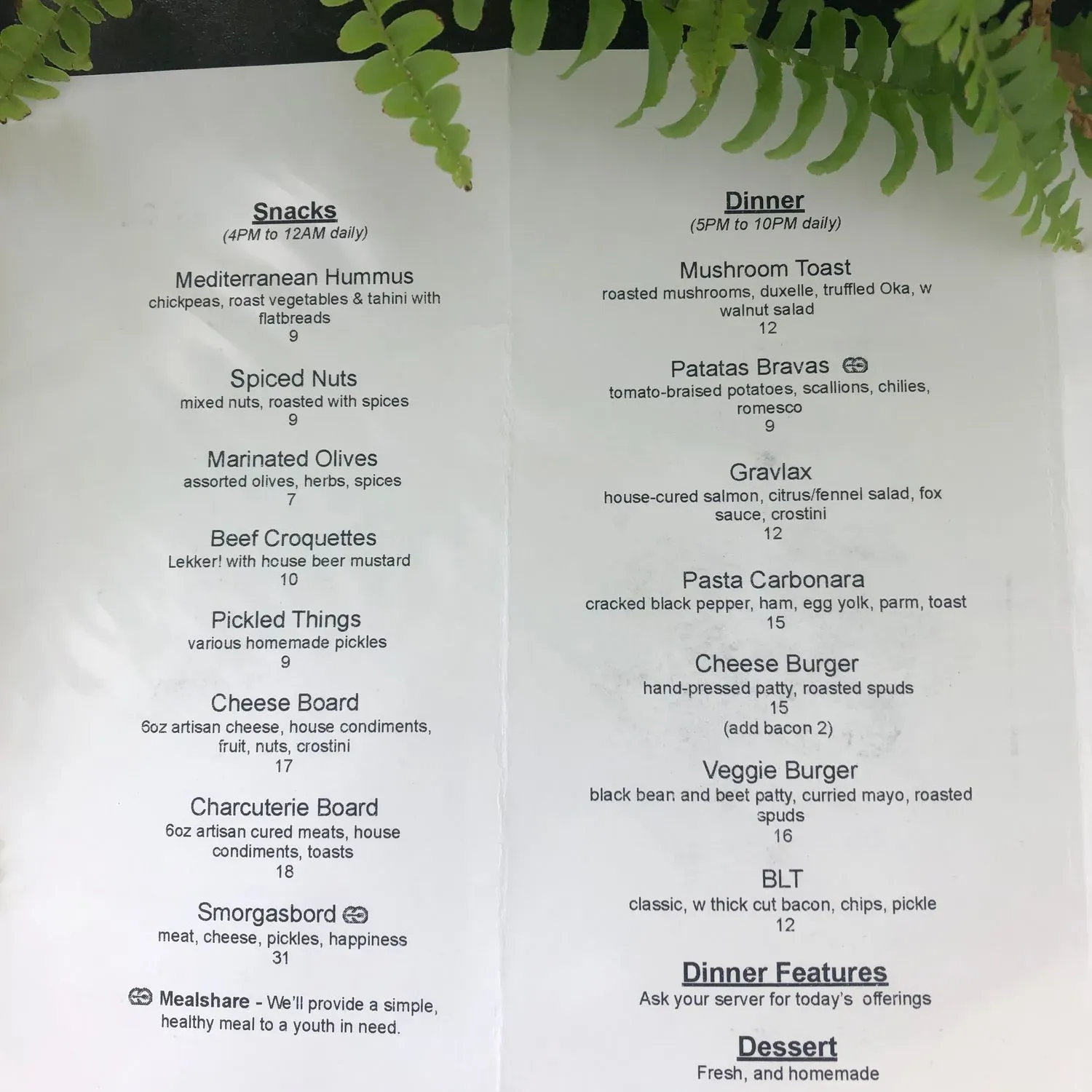 Menu 1