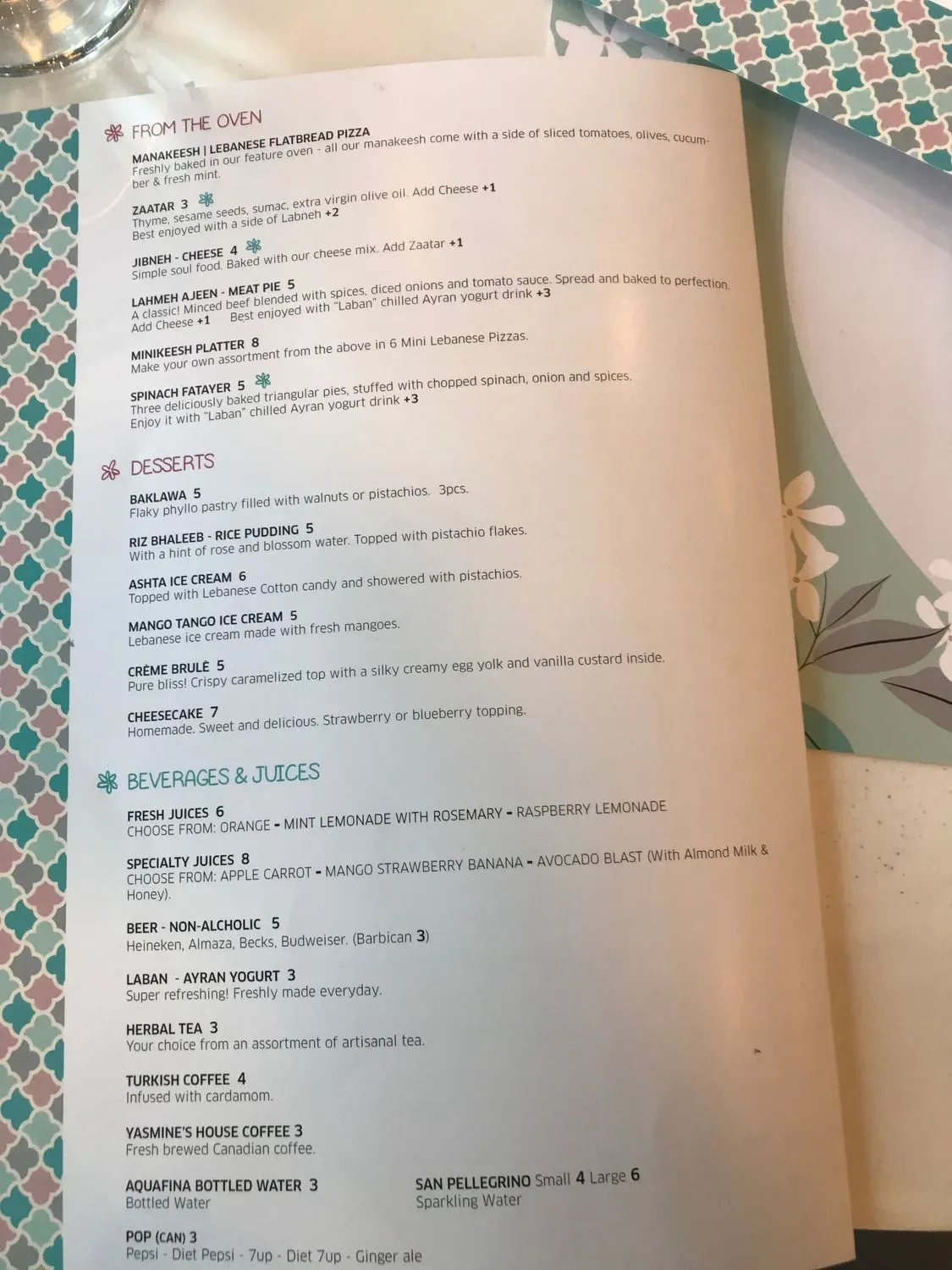 Menu 5