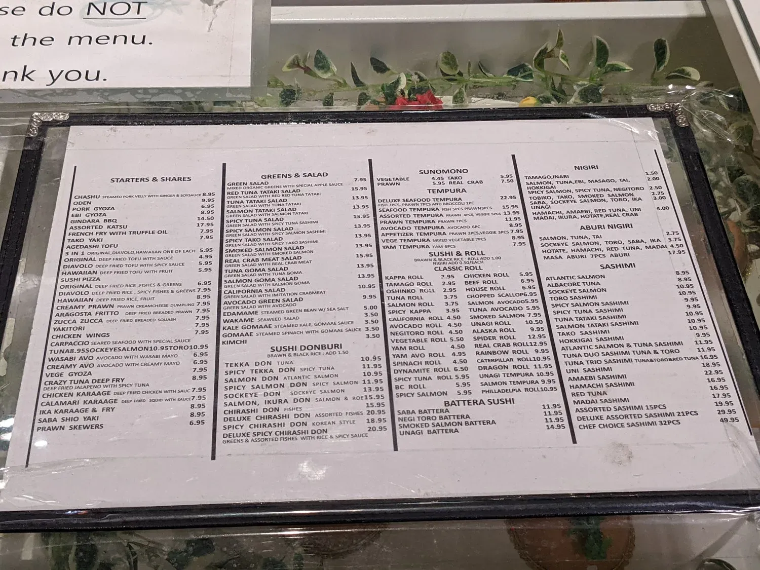 Menu 1