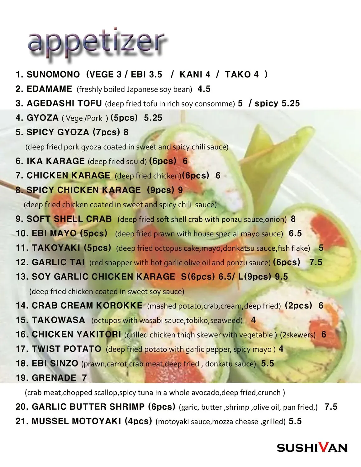 Menu 2