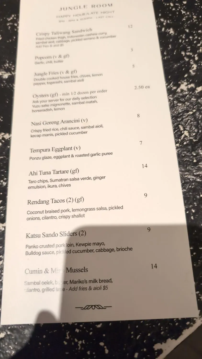 Menu 5