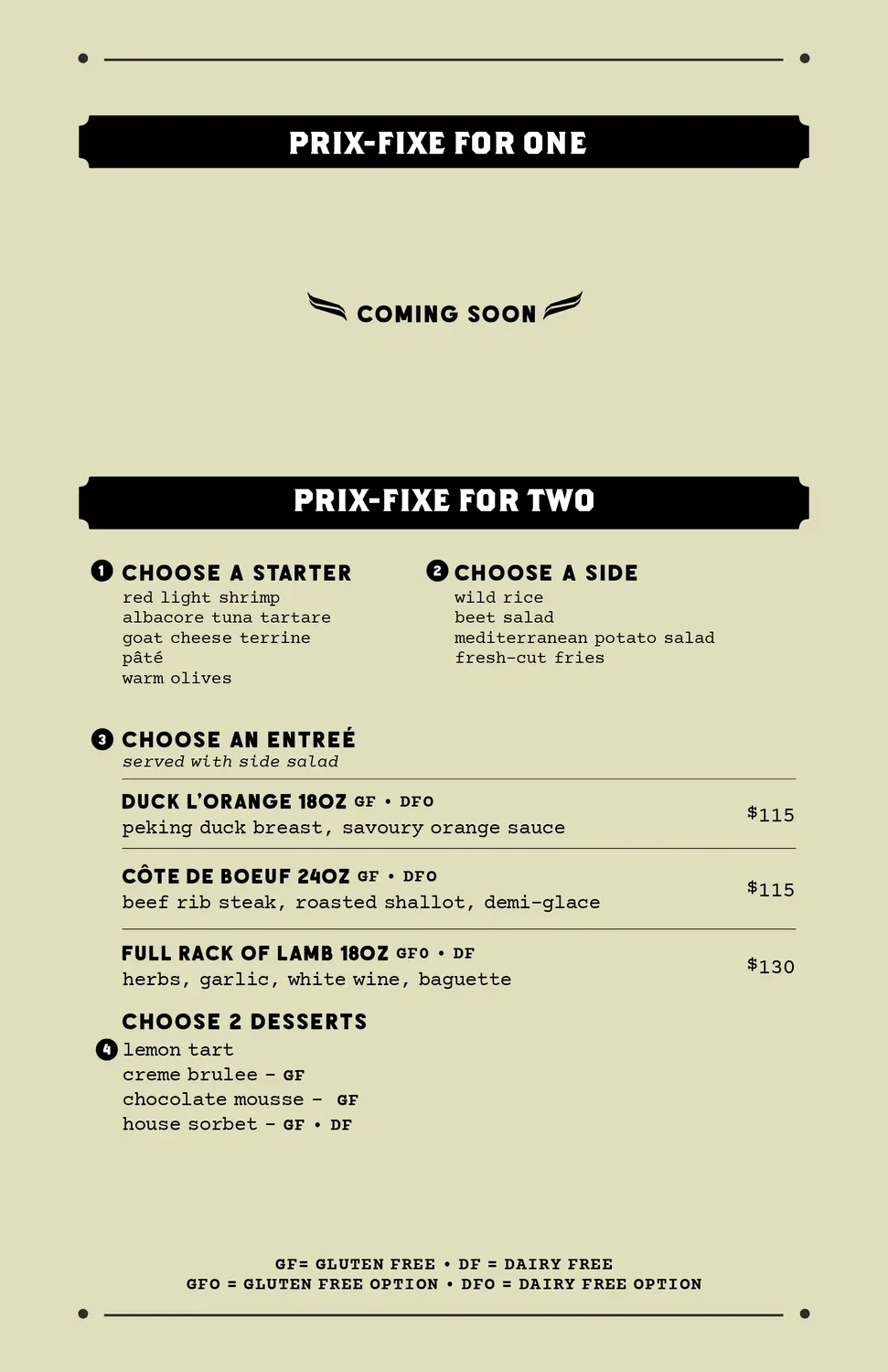 Menu 2