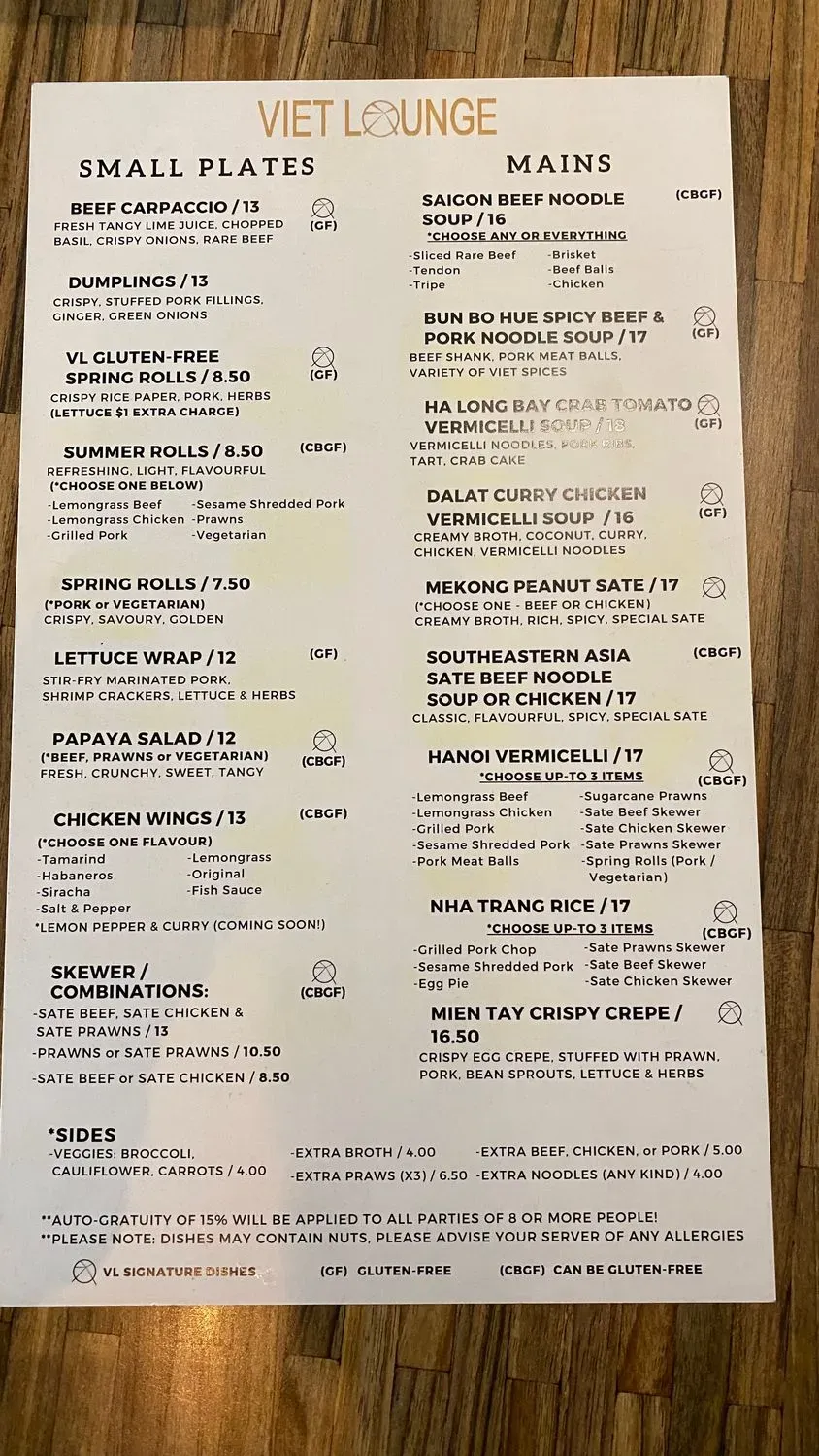 Menu 1