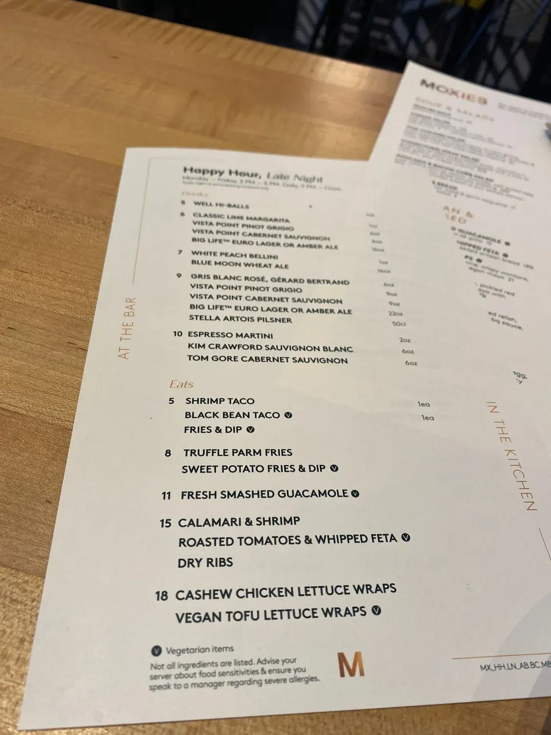 Menu 5