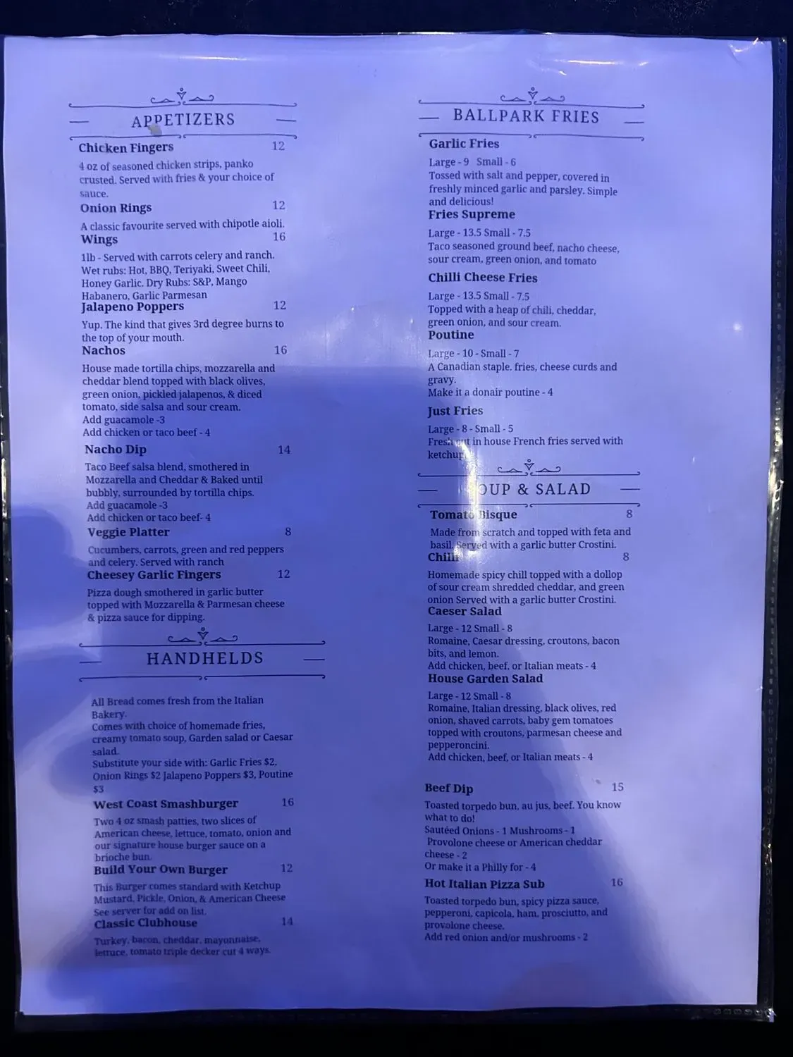 Menu 5