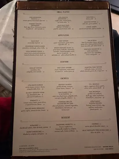 Menu 5