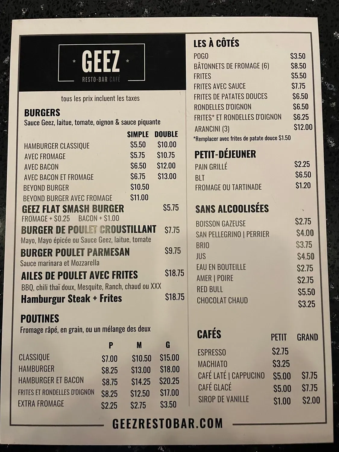 Menu 1