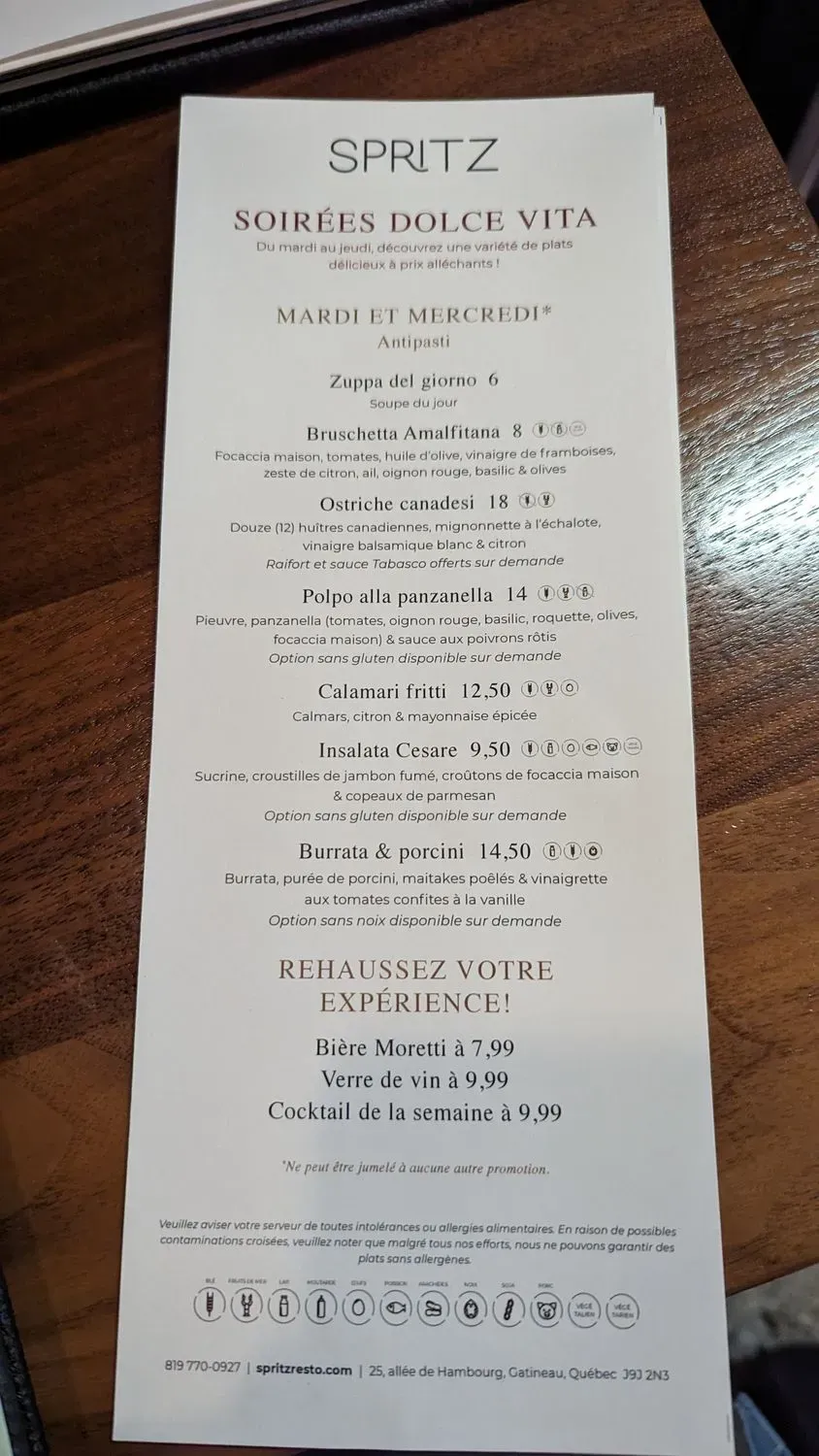 Menu 1