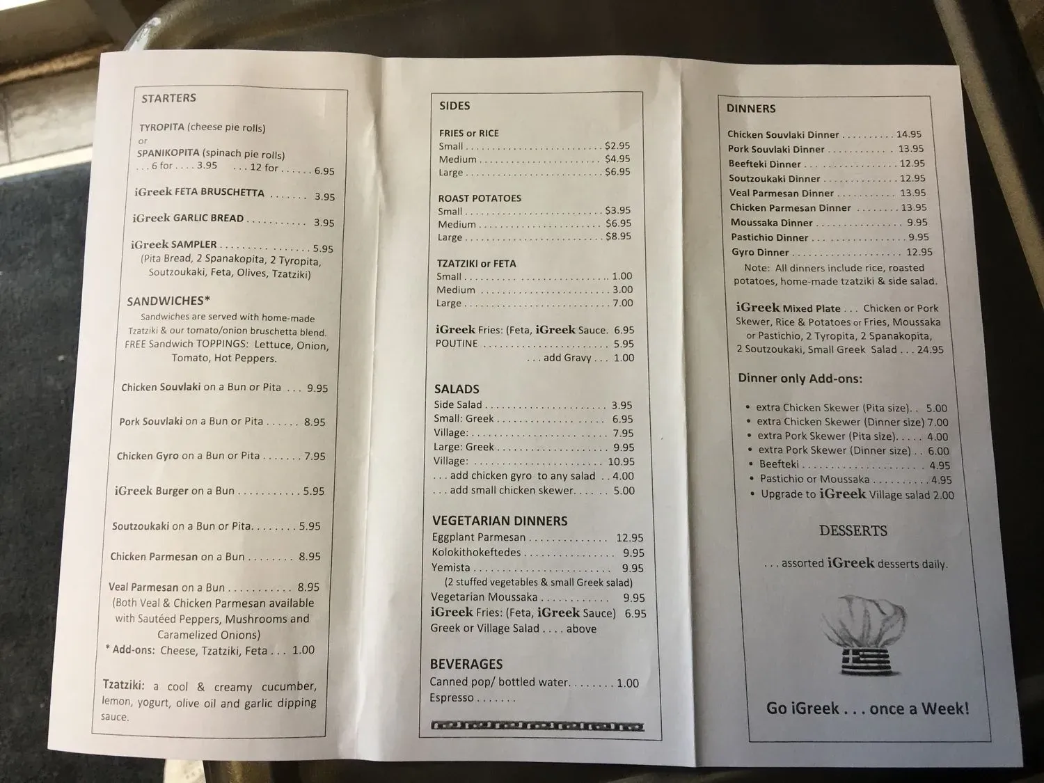 Menu 4