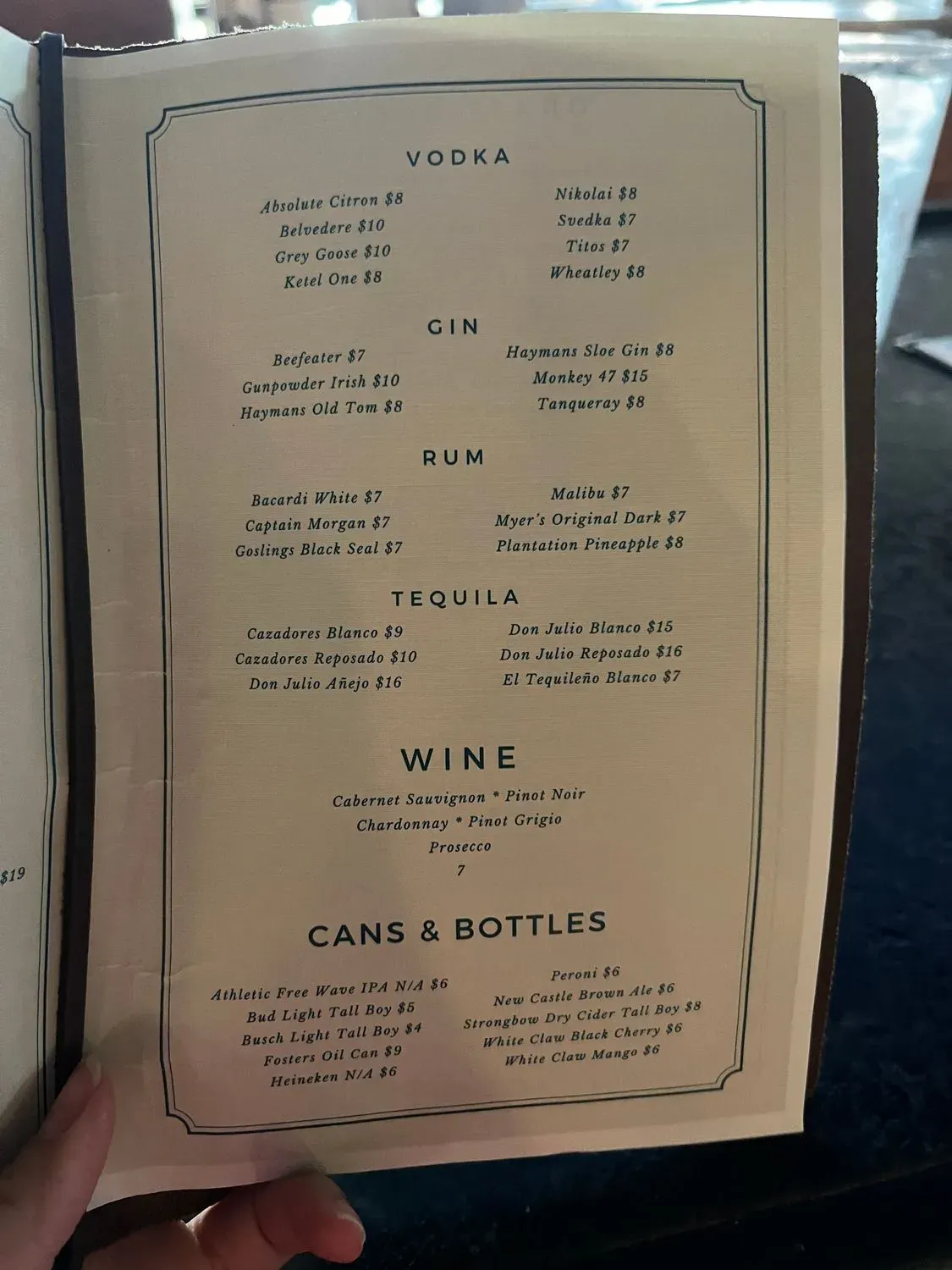 Menu 5