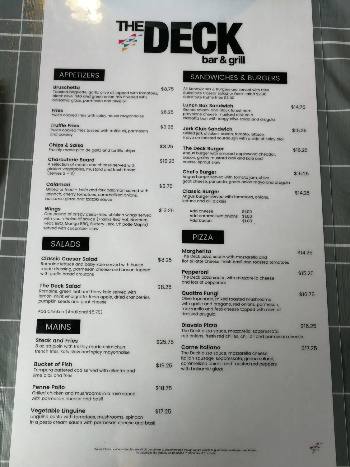 Menu 2