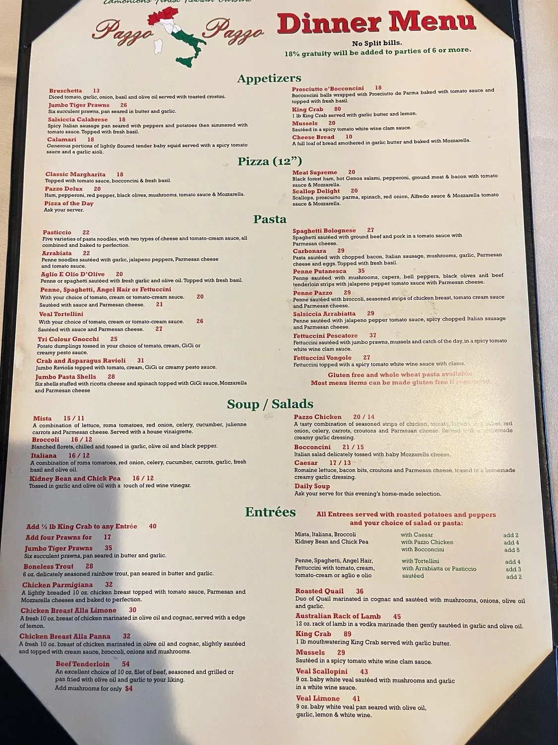 Menu 1