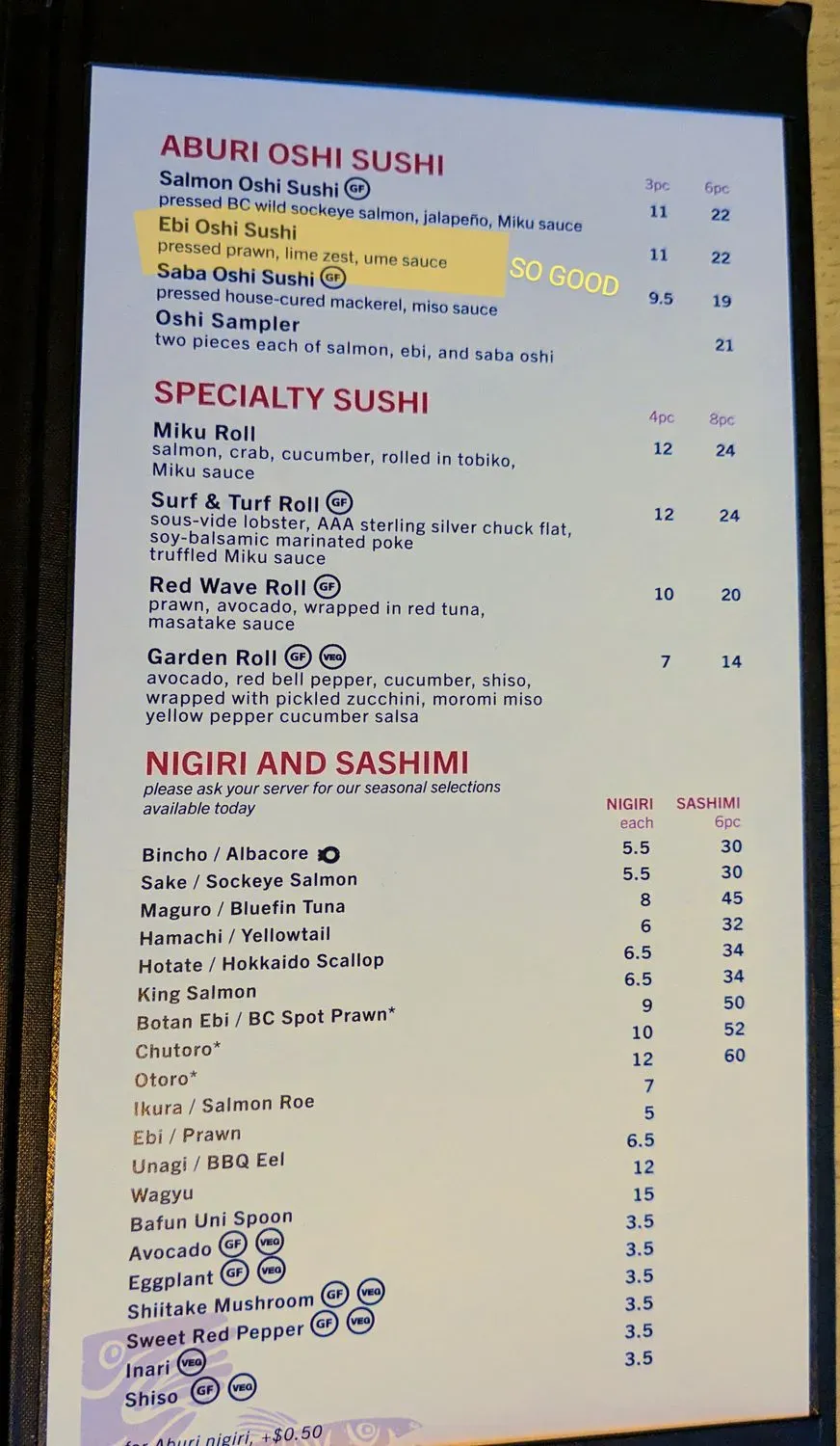 Menu 6