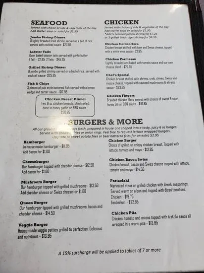 John And Jessie's Steak And Ribs Menu | The Pas, MB | Checkle