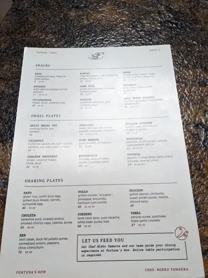 Menu 5