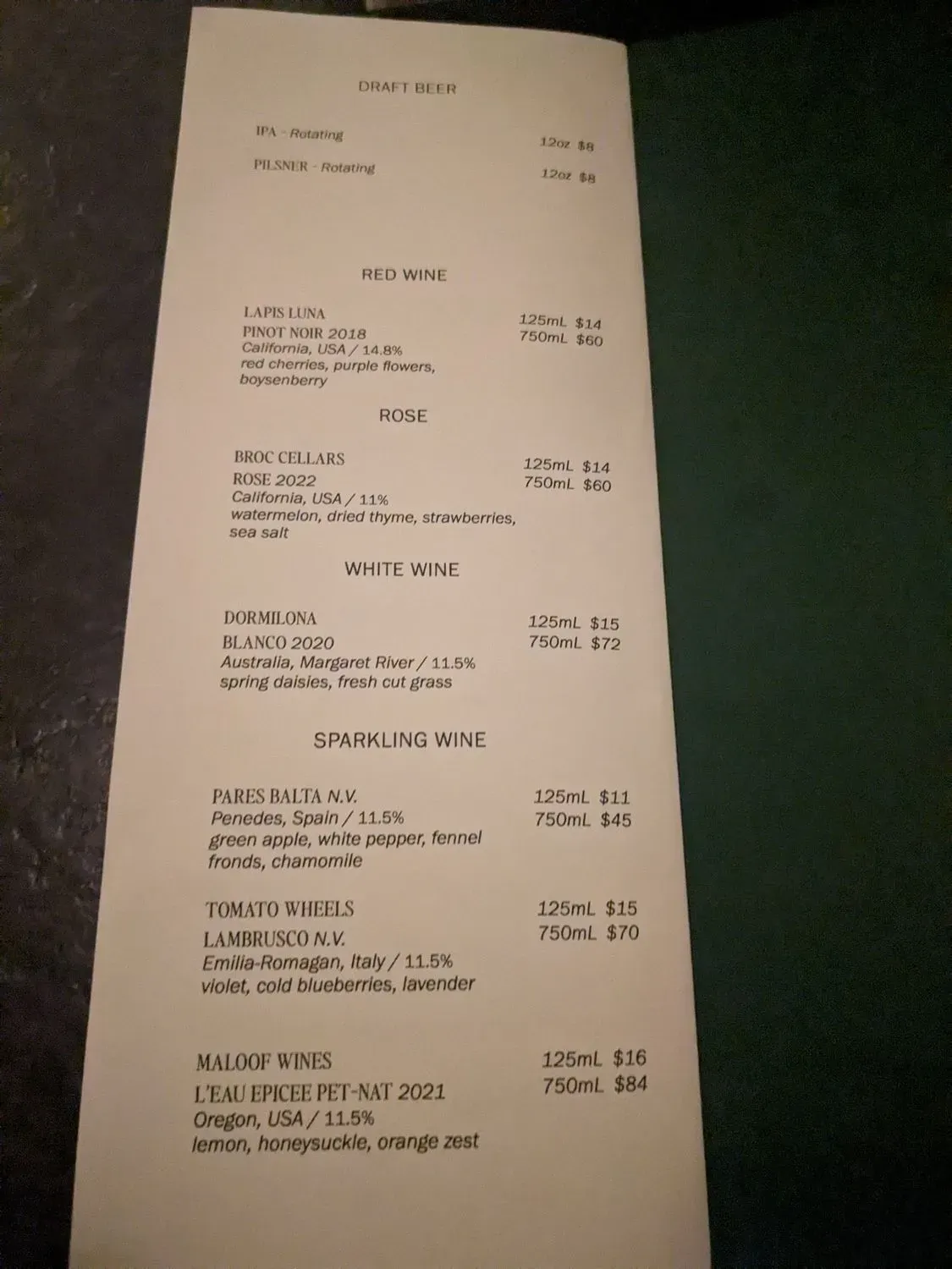 Menu 2