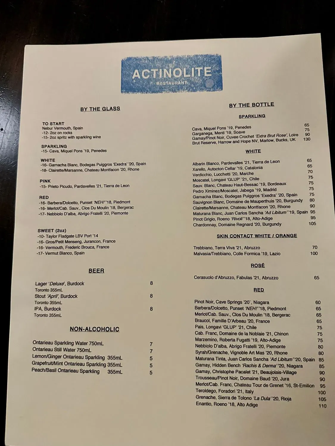 Menu 1