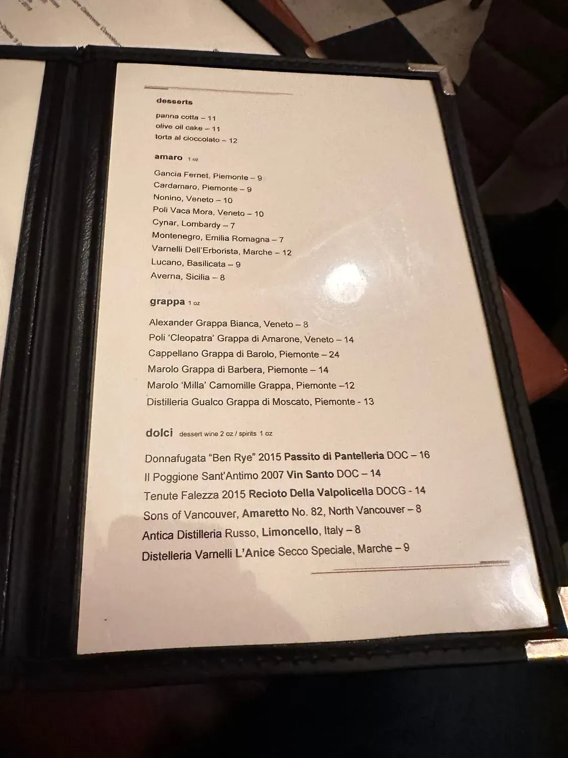 Menu 5