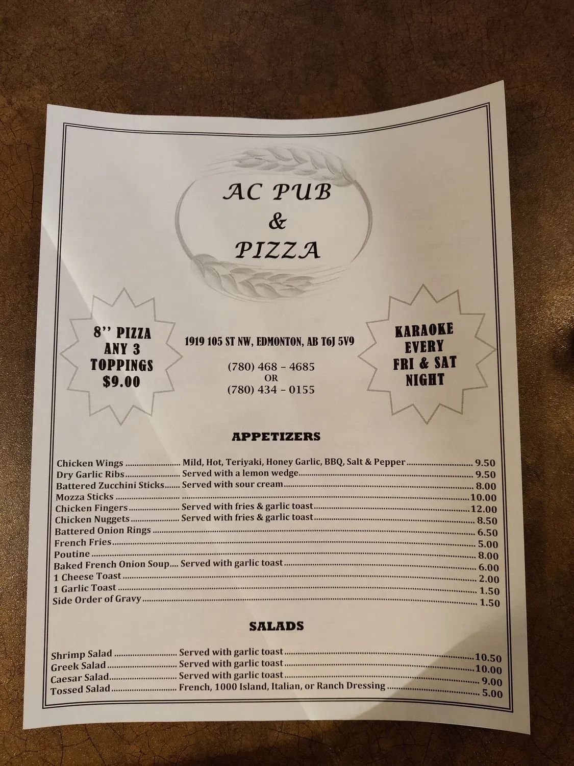 Menu 2