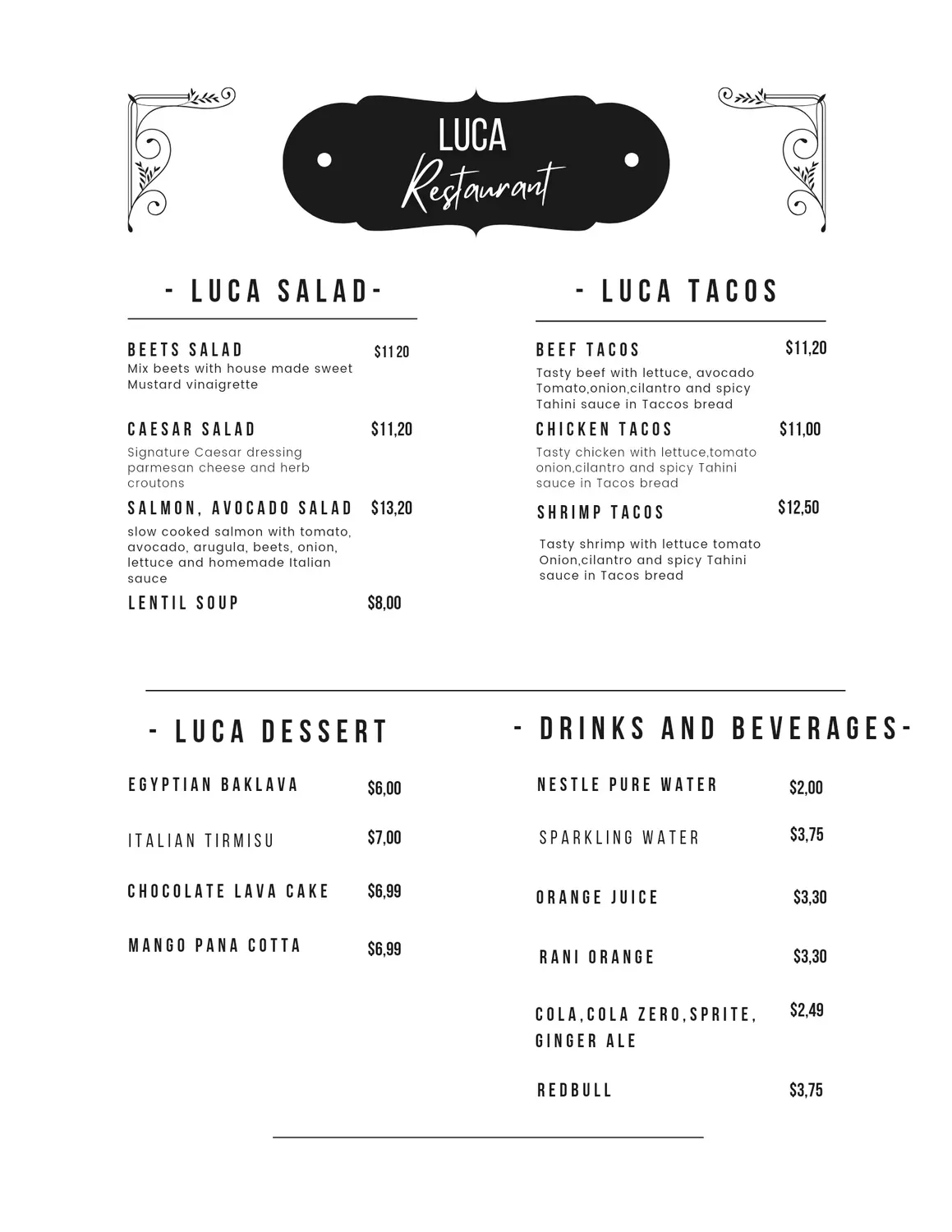 Menu 3