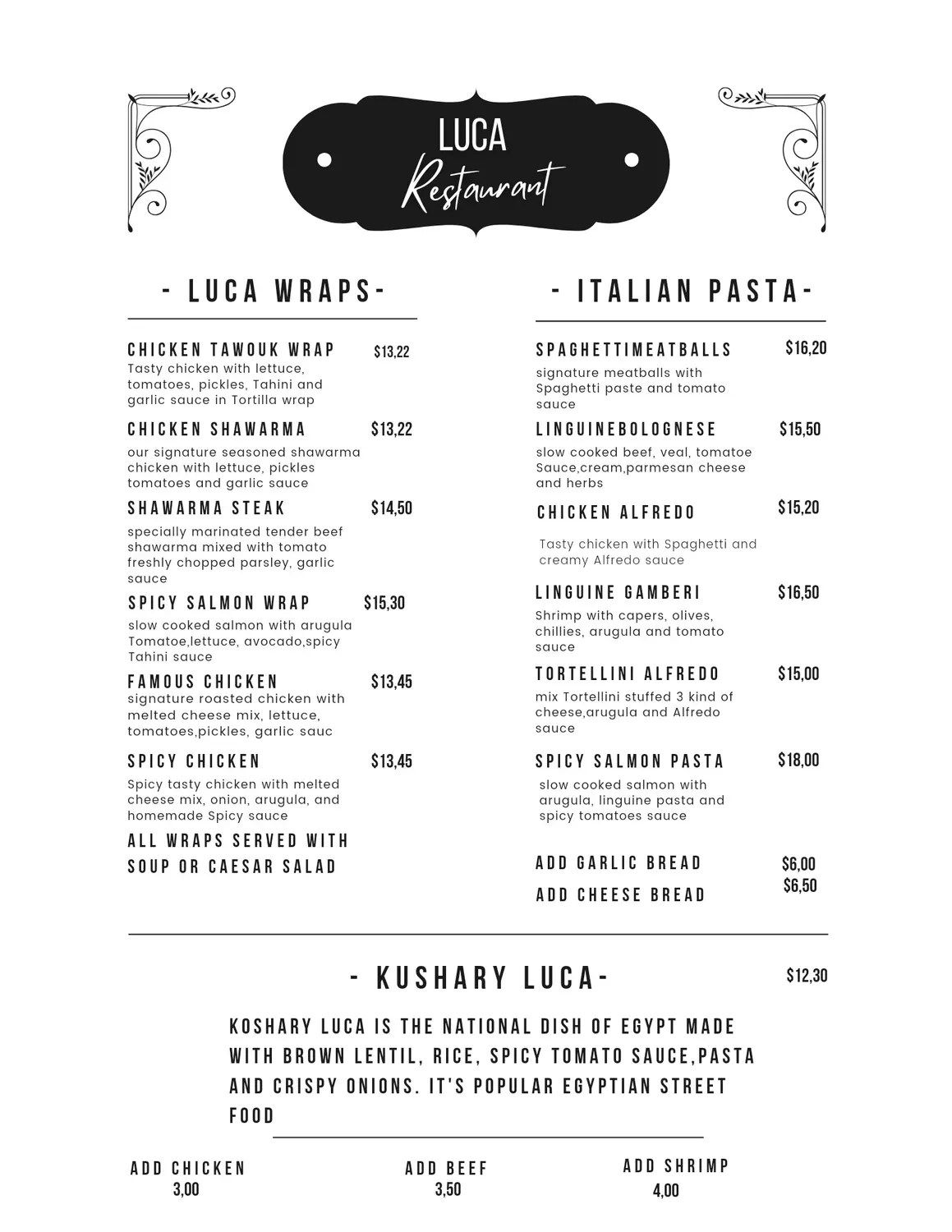 Menu 2